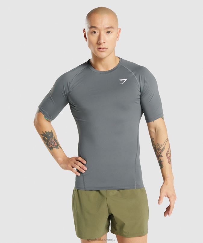 element baselayer majica s kratkimi rokavi moškiGymshark oglje J00L2744