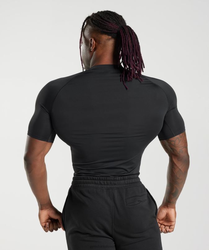 element baselayer majica s kratkimi rokavi moškiGymshark Črna J00L2701