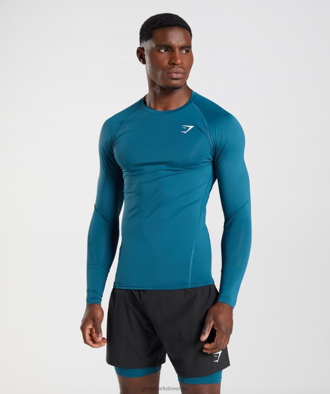 element baselayer z dolgimi rokavi moškiGymshark atlantska modra J00L2739