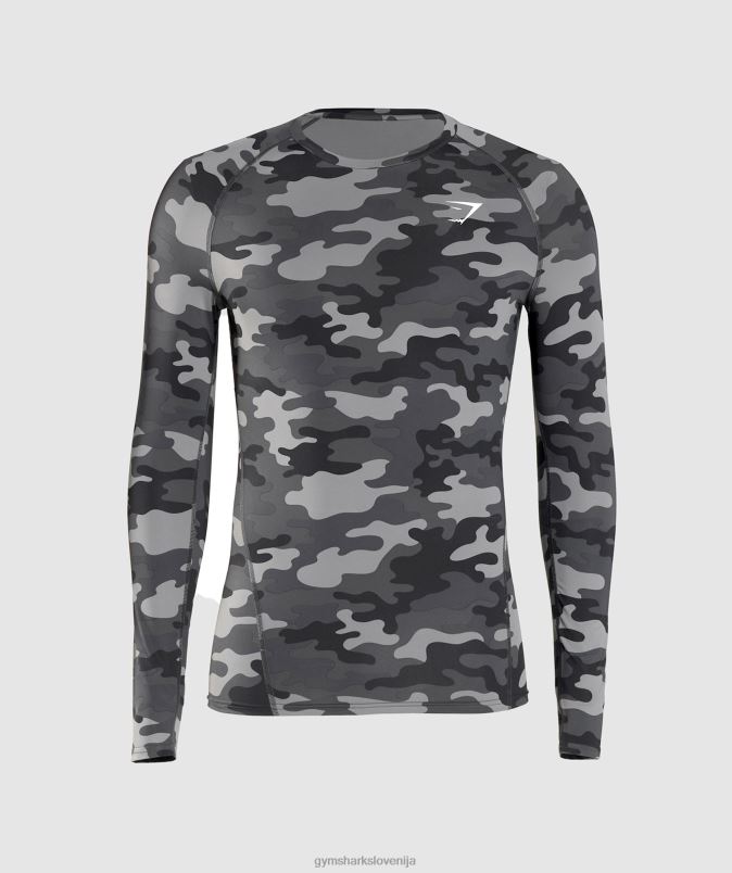 element baselayer z dolgimi rokavi moškiGymshark sivi tisk J00L2690