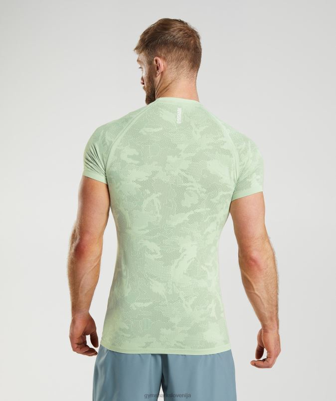 geo brezšivna majica s kratkimi rokavi moškiGymshark flora zelena/vrbo zelena J00L2657