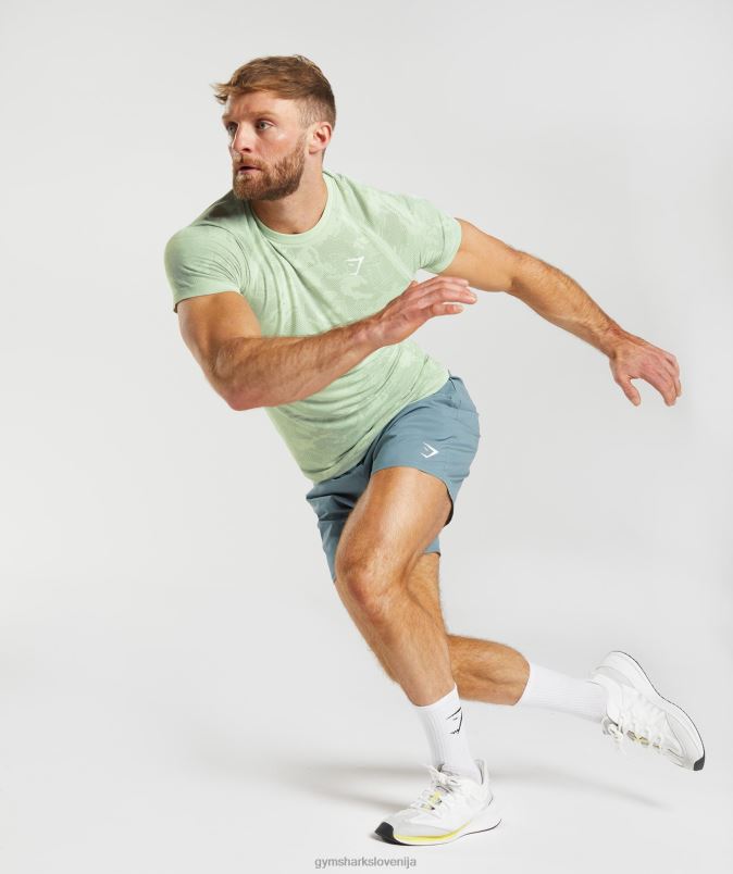 geo brezšivna majica s kratkimi rokavi moškiGymshark flora zelena/vrbo zelena J00L2657