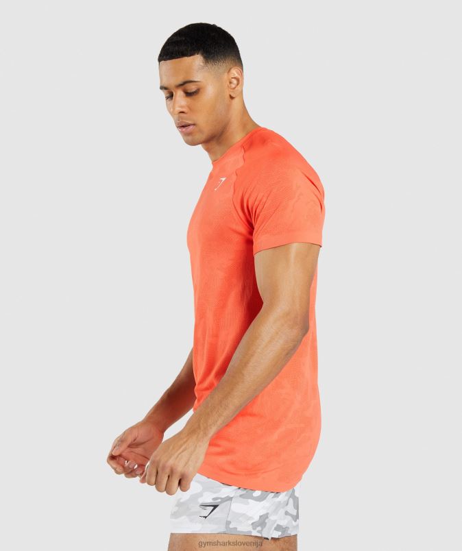 geo brezšivna majica s kratkimi rokavi moškiGymshark papaja pomaranča/pikantna pomaranča J00L2668