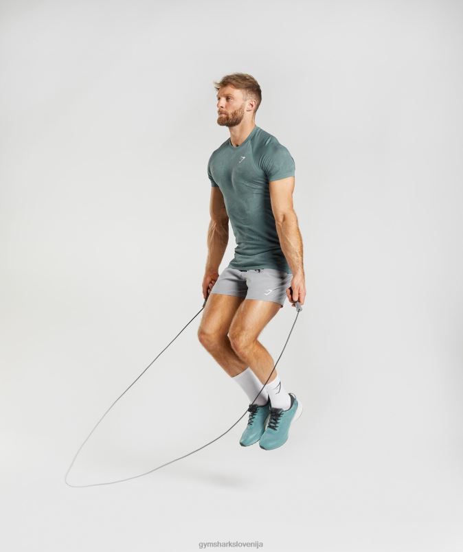 geo brezšivna majica s kratkimi rokavi moškiGymshark thunder blue/cosmic grey J00L2737