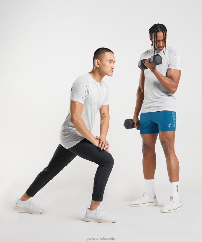 geo brezšivna majica s kratkimi rokavi moškiGymshark umazano bela/svetlo siva J00L2618