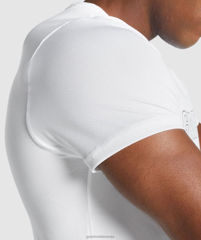 grafična majica ob prihodu moškiGymshark bela J00L2666