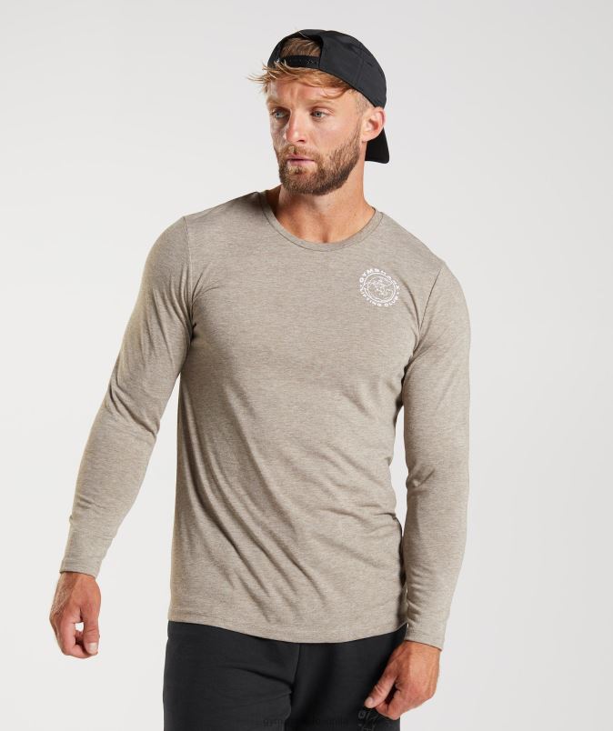 legacy majica z dolgimi rokavi moškiGymshark apnenčev lapor J00L2751