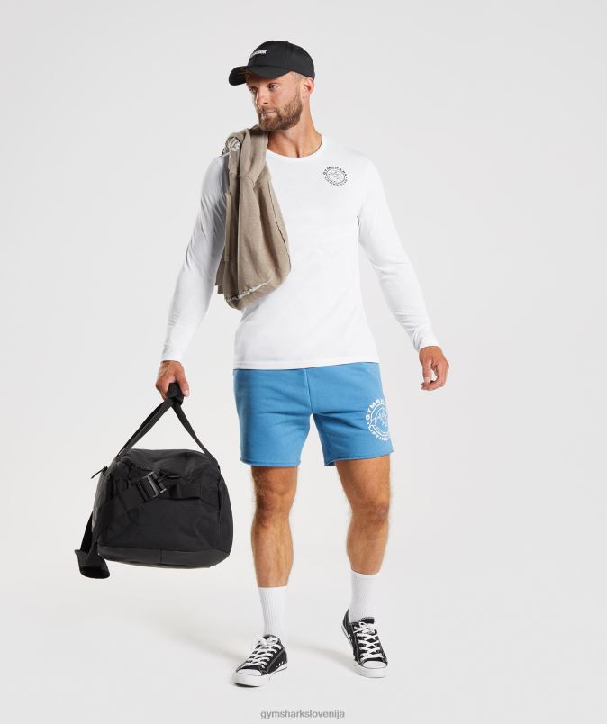 legacy majica z dolgimi rokavi moškiGymshark bela J00L2676