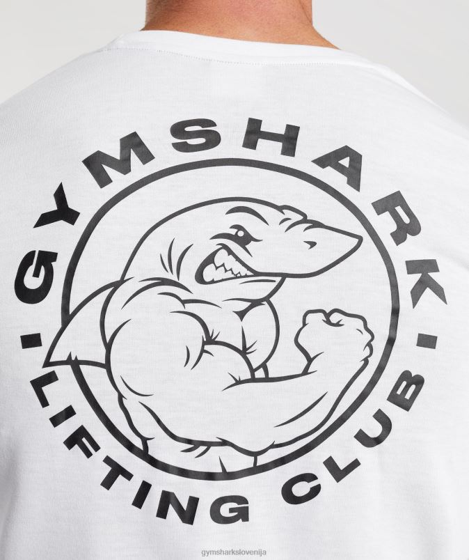legacy majica z dolgimi rokavi moškiGymshark bela J00L2676