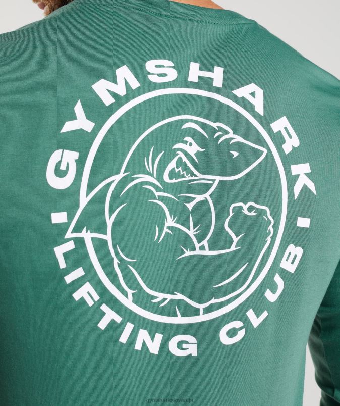 legacy majica z dolgimi rokavi moškiGymshark hoya zelena J00L2643