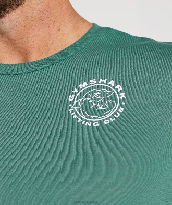 legacy majica z dolgimi rokavi moškiGymshark hoya zelena J00L2643
