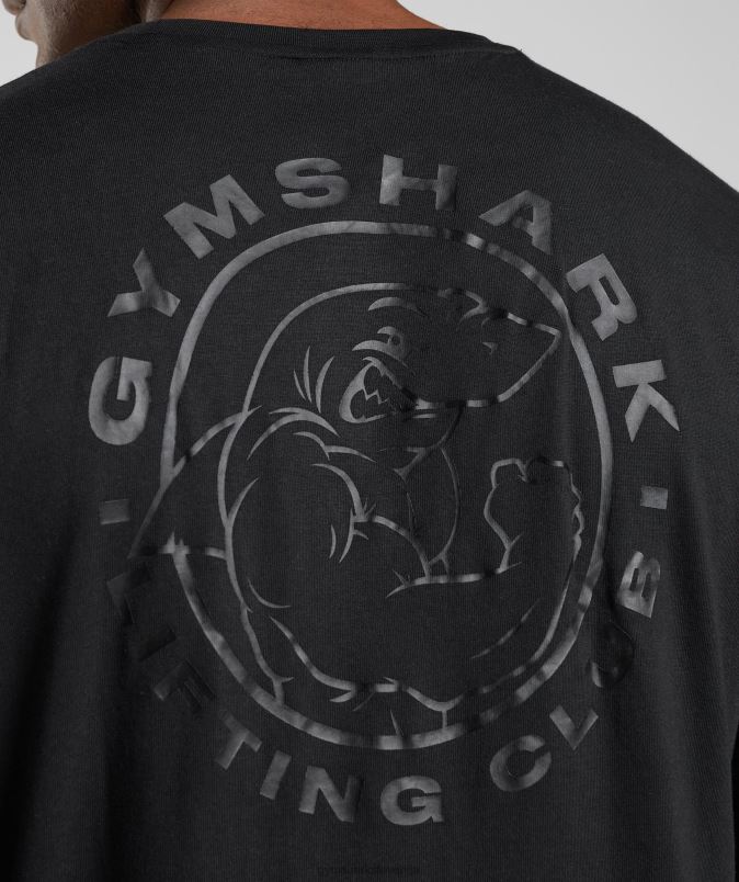 legacy majica z dolgimi rokavi moškiGymshark Črna J00L2600