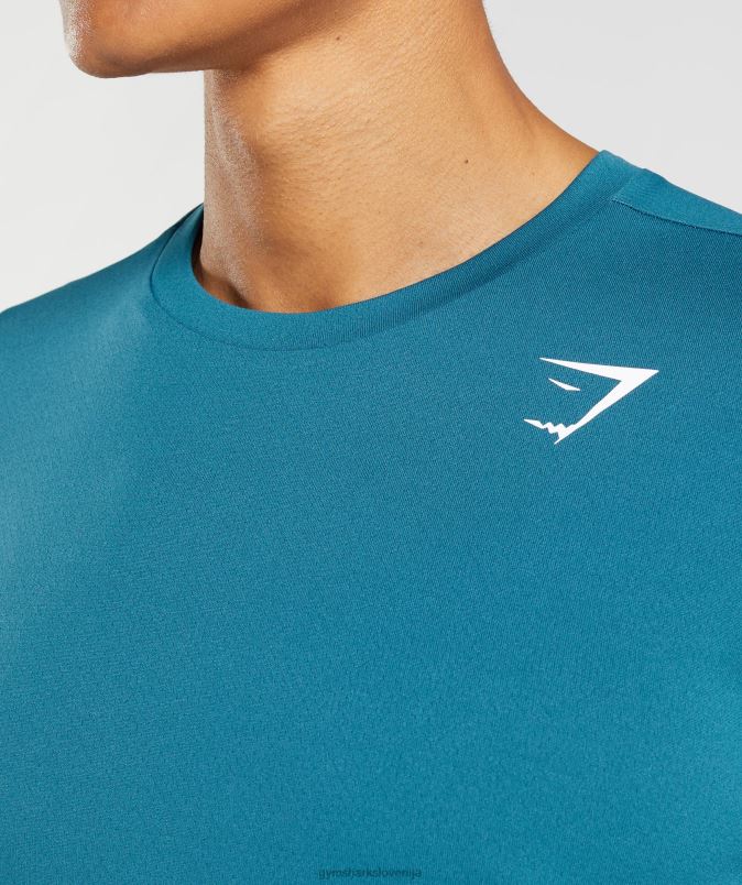 majica ob prihodu moškiGymshark atlantska modra J00L2667