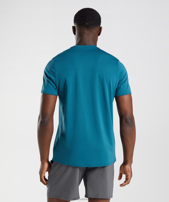 majica ob prihodu moškiGymshark atlantska modra J00L2759