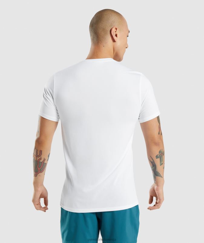 majica ob prihodu moškiGymshark bela J00L2581