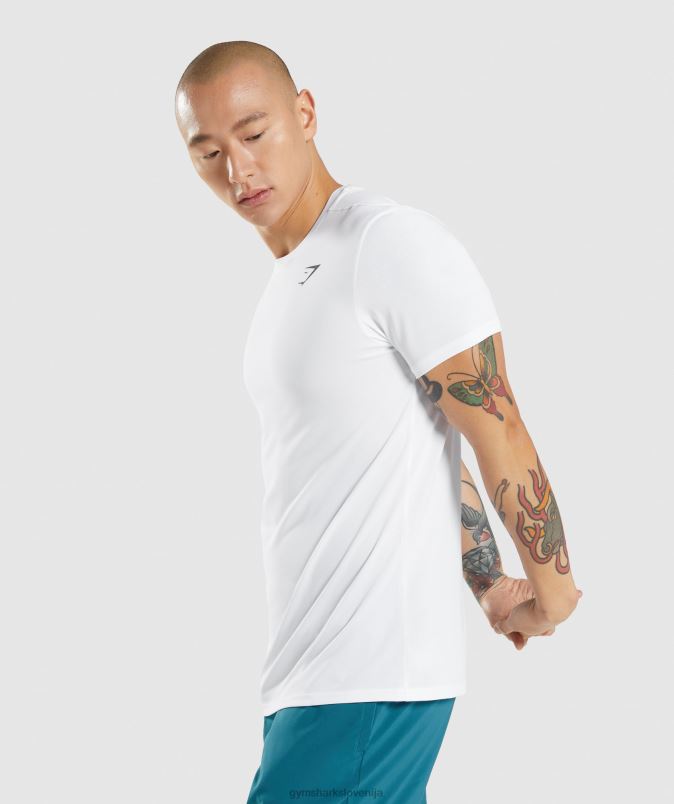majica ob prihodu moškiGymshark bela J00L2581