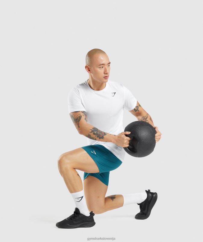 majica ob prihodu moškiGymshark bela J00L2581