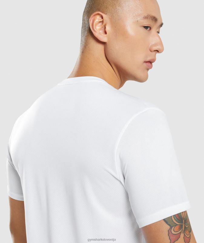 majica ob prihodu moškiGymshark bela J00L2581