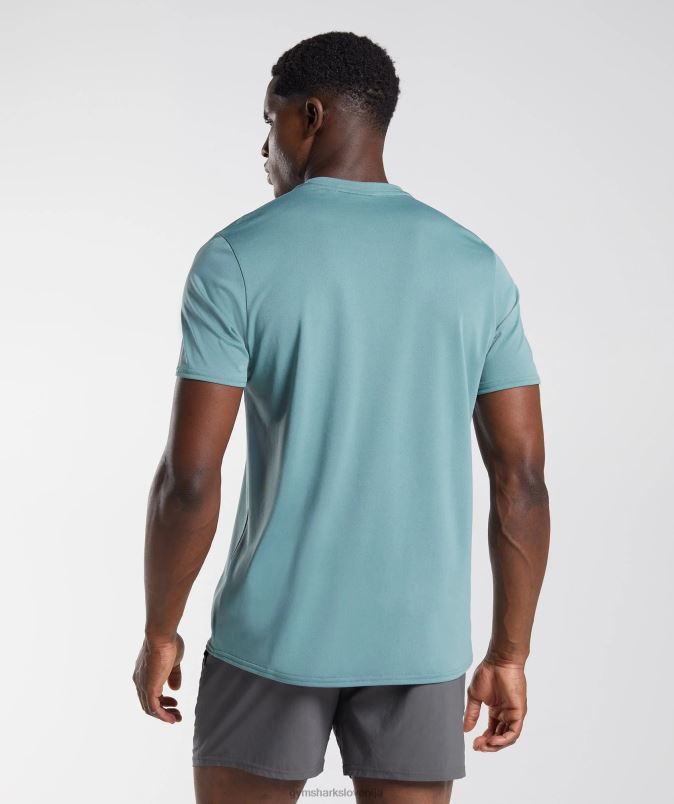 majica ob prihodu moškiGymshark grom modra J00L2763