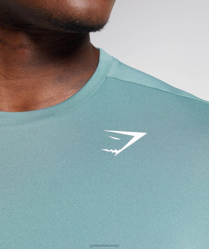majica ob prihodu moškiGymshark grom modra J00L2763