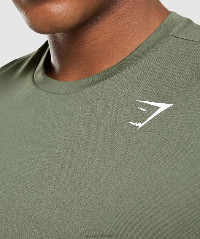 majica ob prihodu moškiGymshark jedro olive J00L2627