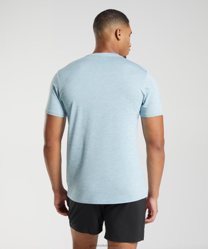 majica ob prihodu moškiGymshark ledeno modri/ledeno modri lapor J00L2767
