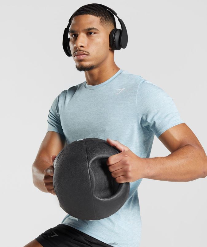 majica ob prihodu moškiGymshark ledeno modri/ledeno modri lapor J00L2767