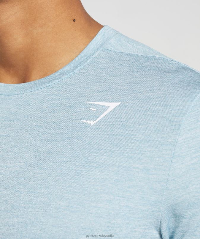 majica ob prihodu moškiGymshark ledeno modri/ledeno modri lapor J00L2767
