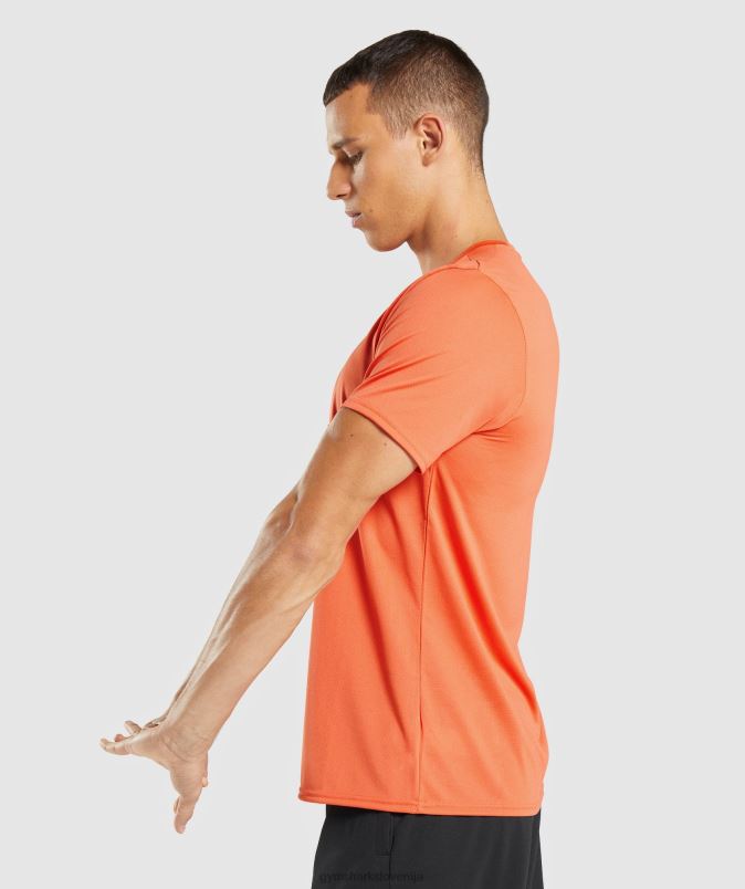 majica ob prihodu moškiGymshark papaja pomaranča J00L2748