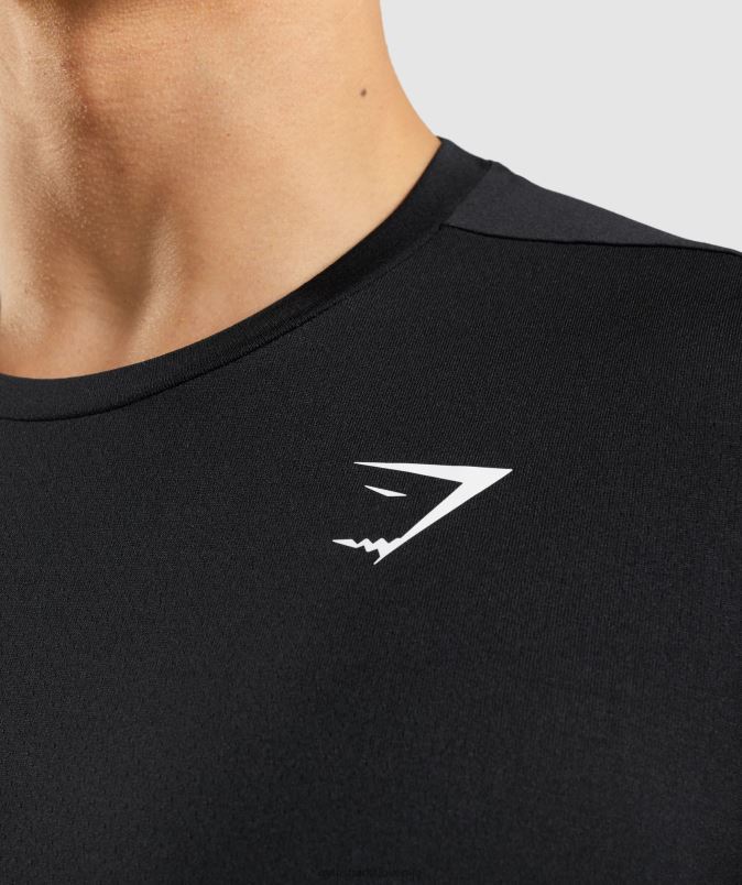majica ob prihodu moškiGymshark Črna J00L2614