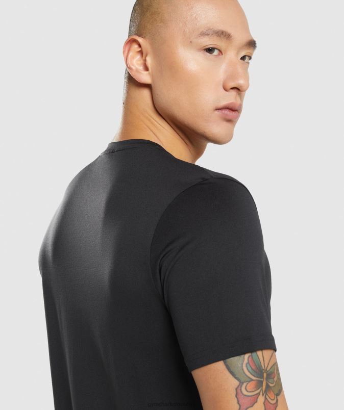 majica ob prihodu moškiGymshark Črna J00L2614