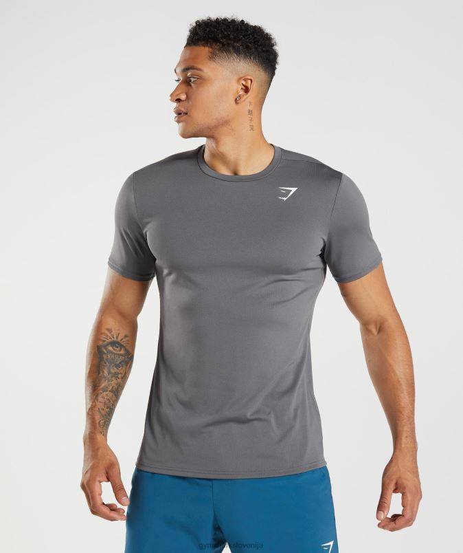majica ob prihodu moškiGymshark silhueta siva J00L2638