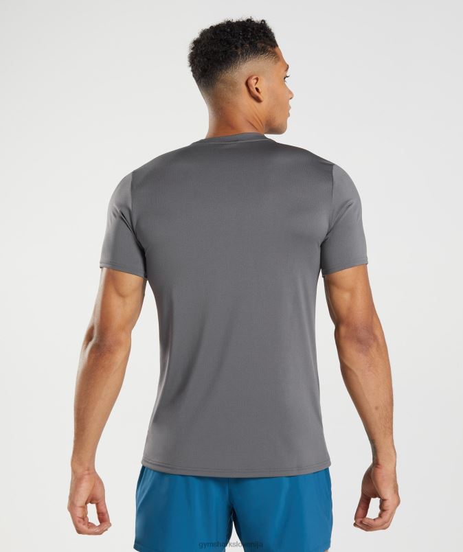 majica ob prihodu moškiGymshark silhueta siva J00L2638