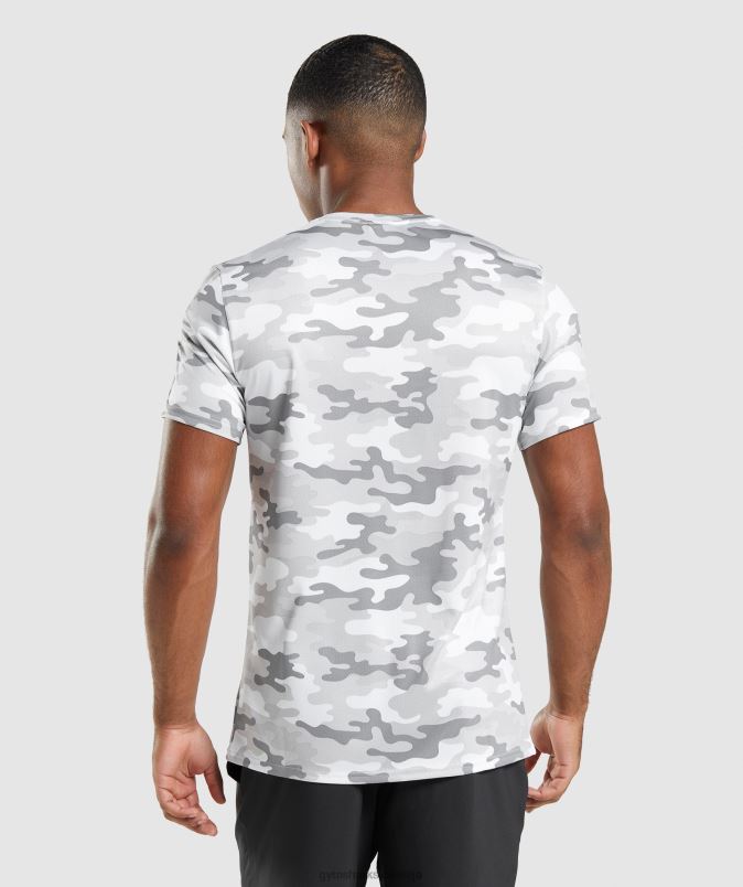 majica ob prihodu moškiGymshark svetlo siva maskirna J00L2691