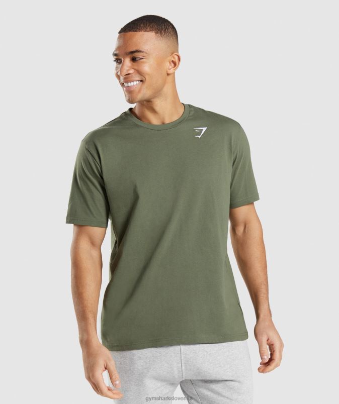 majica z grbom moškiGymshark jedro olive J00L2625