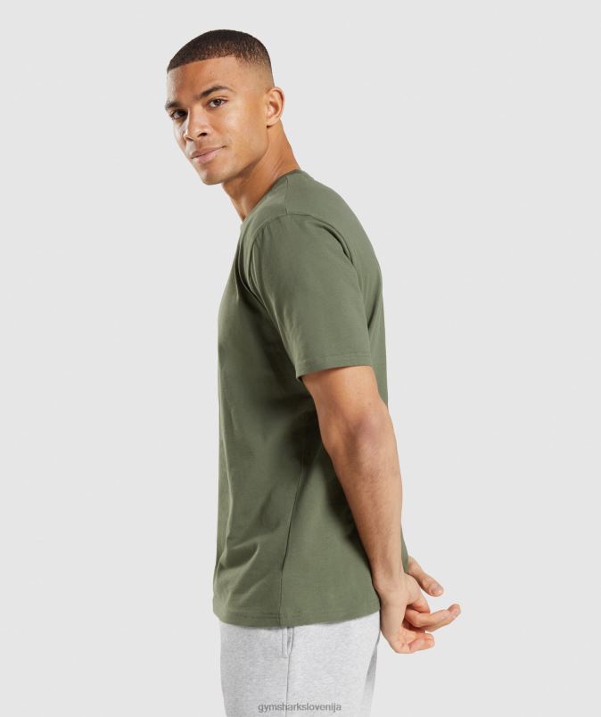 majica z grbom moškiGymshark jedro olive J00L2625
