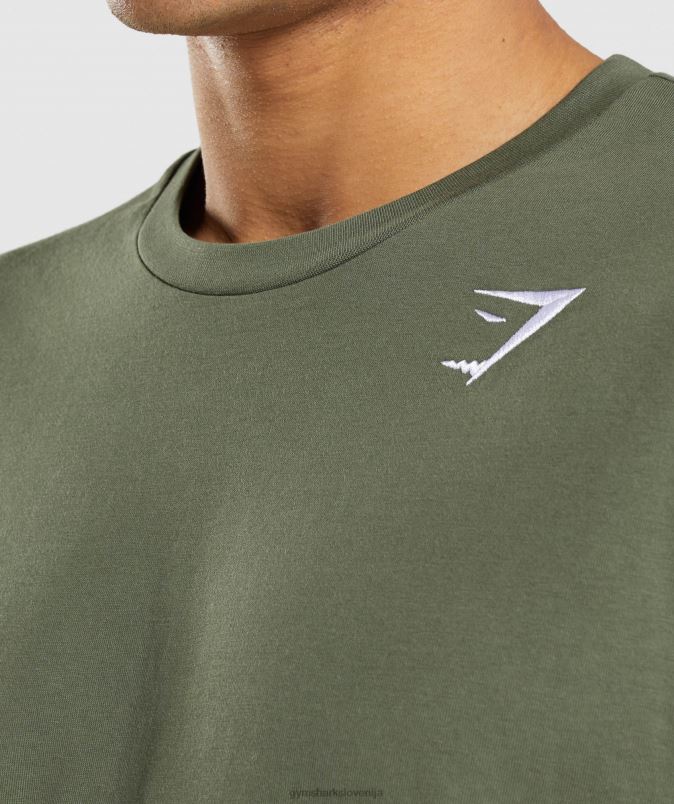 majica z grbom moškiGymshark jedro olive J00L2625