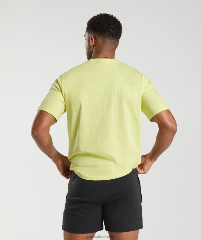 majica z grbom moškiGymshark kresnička zelena J00L2769