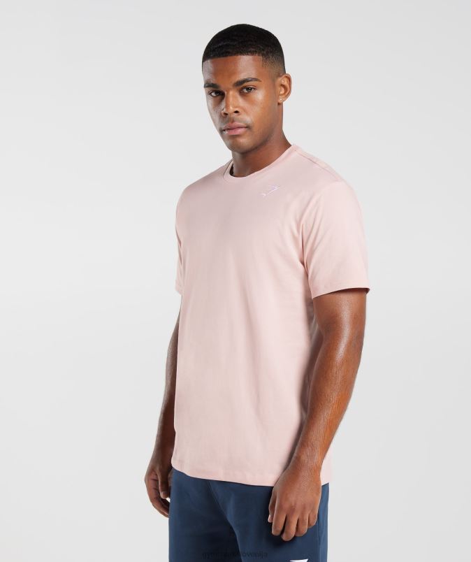 majica z grbom moškiGymshark megleno roza J00L2680