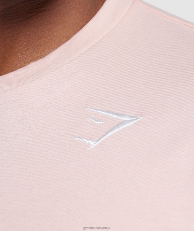 majica z grbom moškiGymshark megleno roza J00L2680