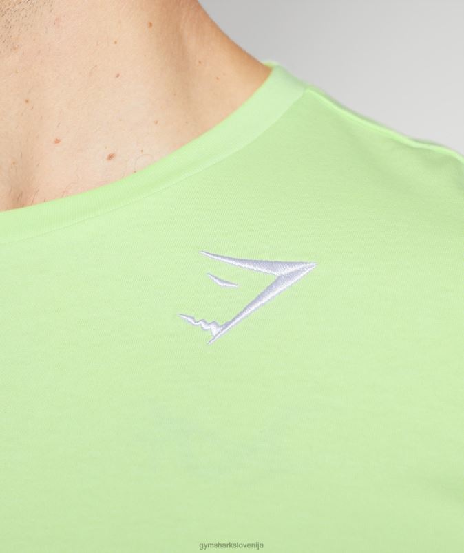 majica z grbom moškiGymshark zeleni kivi J00L2728