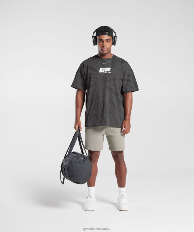 majica za dan počitka moškiGymshark silhueta siva/črna/spiralna optika pranje J00L2772