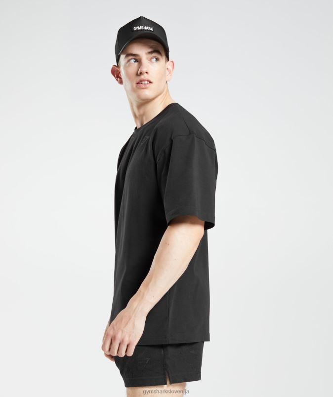 močna majica s kratkimi rokavi moškiGymshark Črna J00L2621