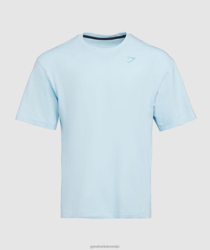 močna majica s kratkimi rokavi moškiGymshark skyline blue J00L2648