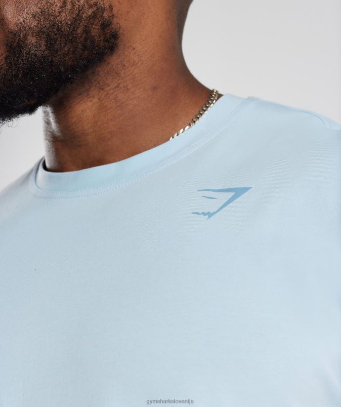močna majica s kratkimi rokavi moškiGymshark skyline blue J00L2648