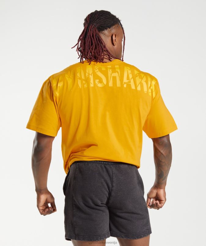 močna majica s kratkimi rokavi moškiGymshark sončno rumena J00L2593