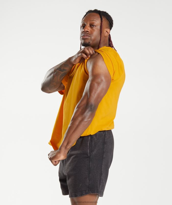 močna majica s kratkimi rokavi moškiGymshark sončno rumena J00L2593