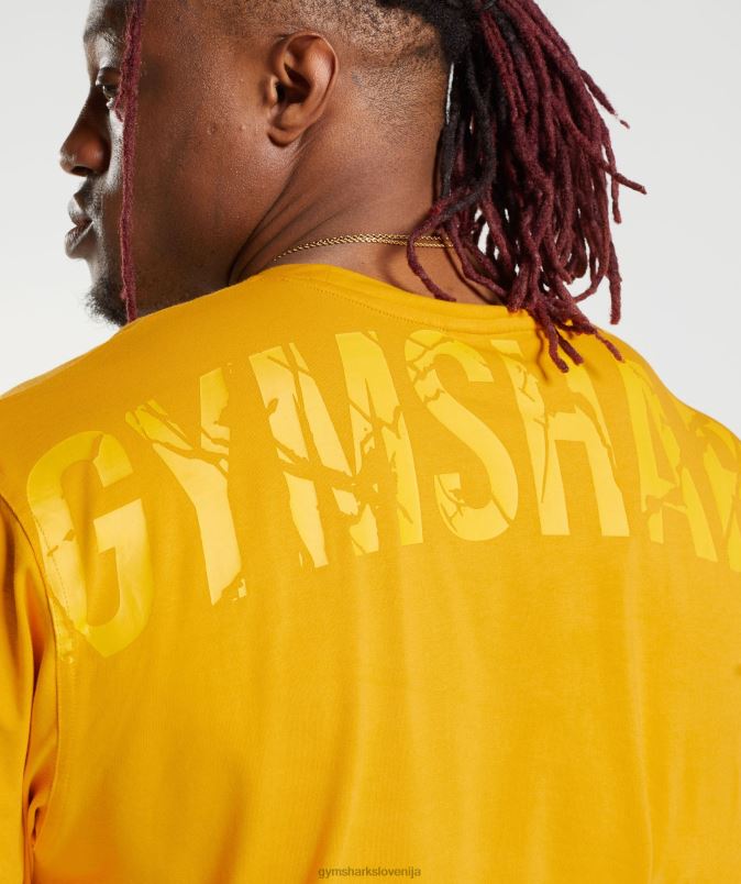 močna majica s kratkimi rokavi moškiGymshark sončno rumena J00L2593