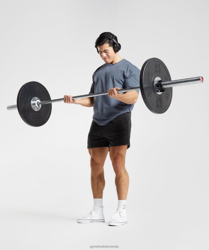 močna majica s kratkimi rokavi moškiGymshark večerna modra J00L2580