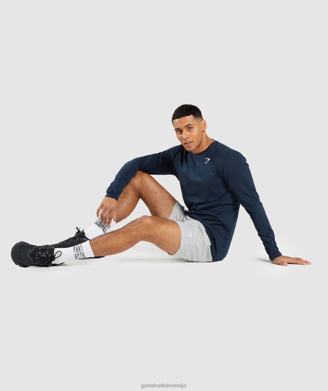 nepogrešljiva majica z dolgimi rokavi moškiGymshark mornarica J00L2702